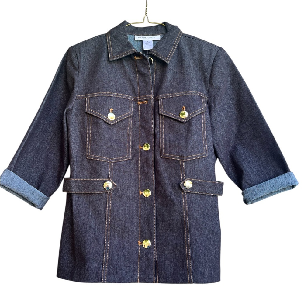 Carole Wren NWT Denim Blazer Jacket